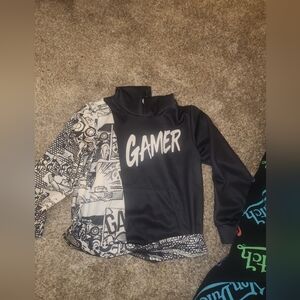 Black and White Gamer Hoodie